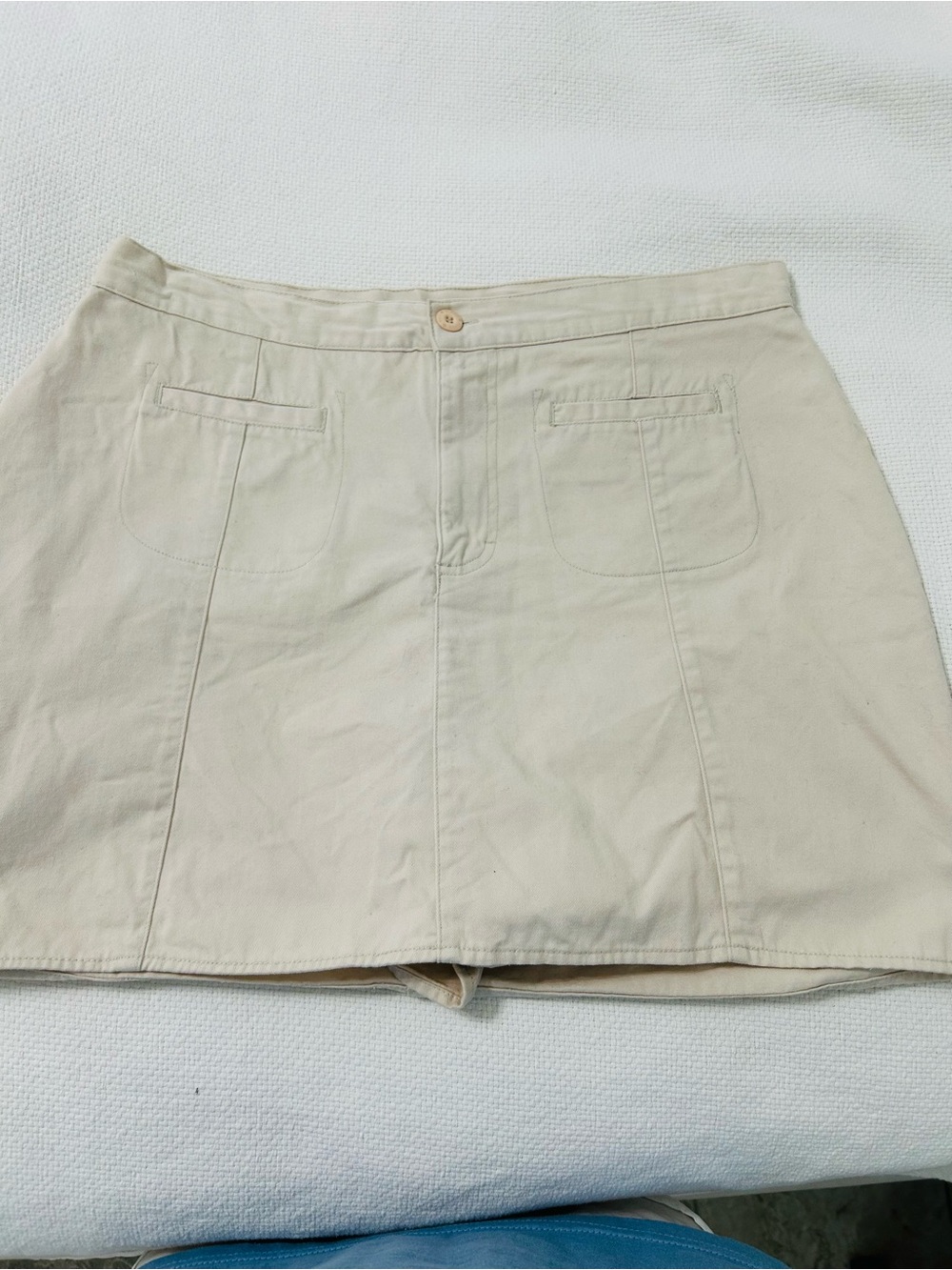 bill blass Neutral Beige Skort with Front Pockets